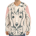 Princess Poodle Print Long Sleeve Baseball Jersey