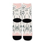 Princess Poodle Print Long Socks