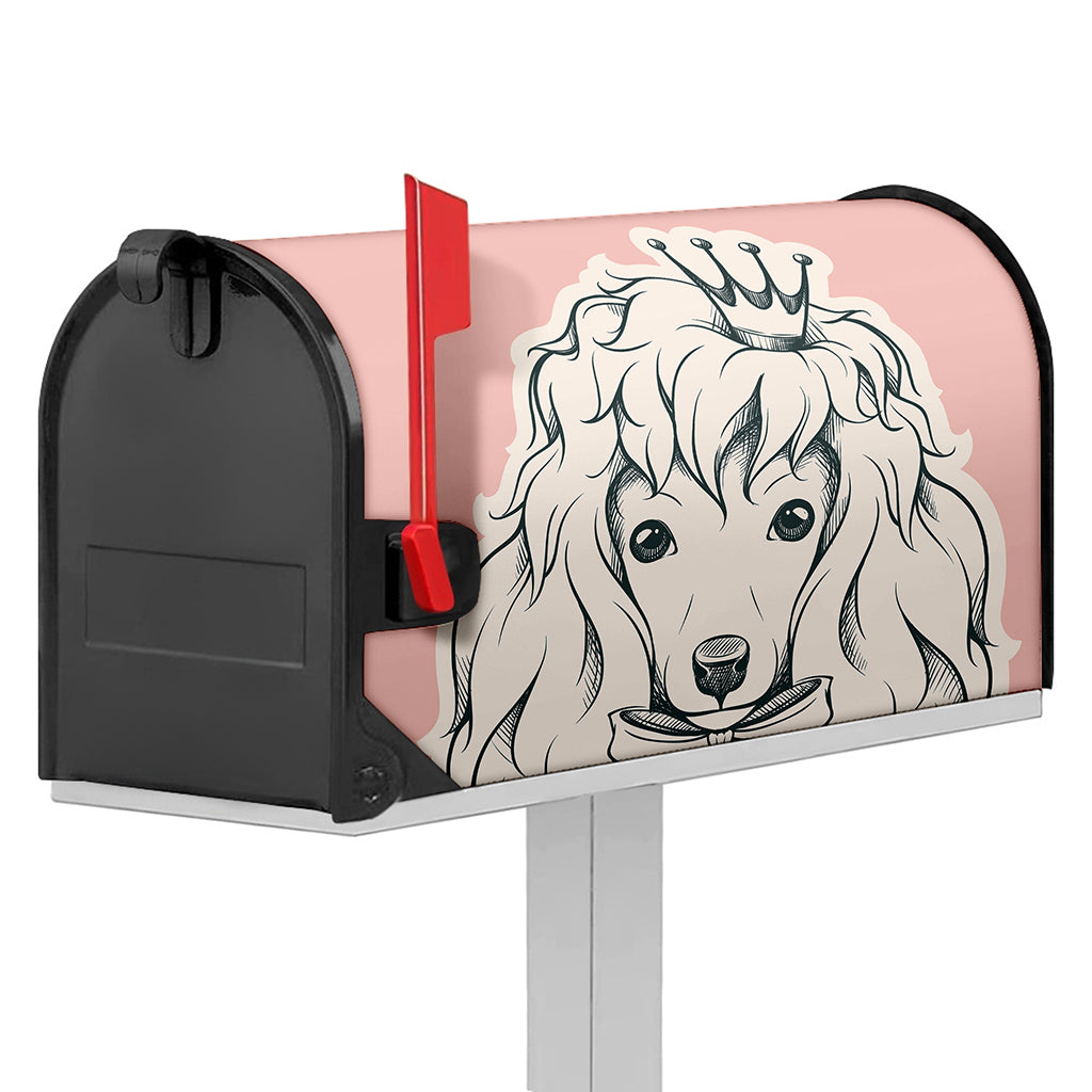 Princess Poodle Print Mailbox Cover