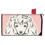 Princess Poodle Print Mailbox Cover
