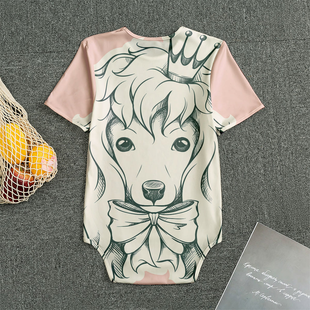 Princess Poodle Print Men's Bodysuit