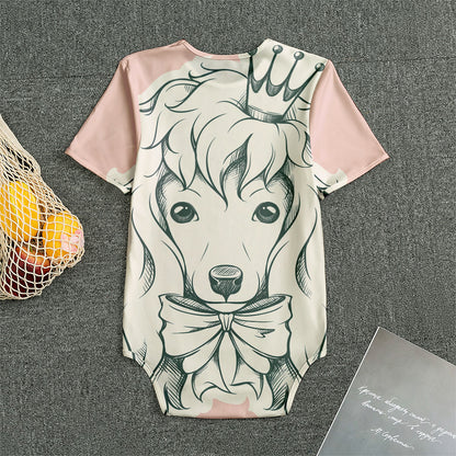 Princess Poodle Print Men's Bodysuit