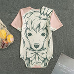 Princess Poodle Print Men's Bodysuit