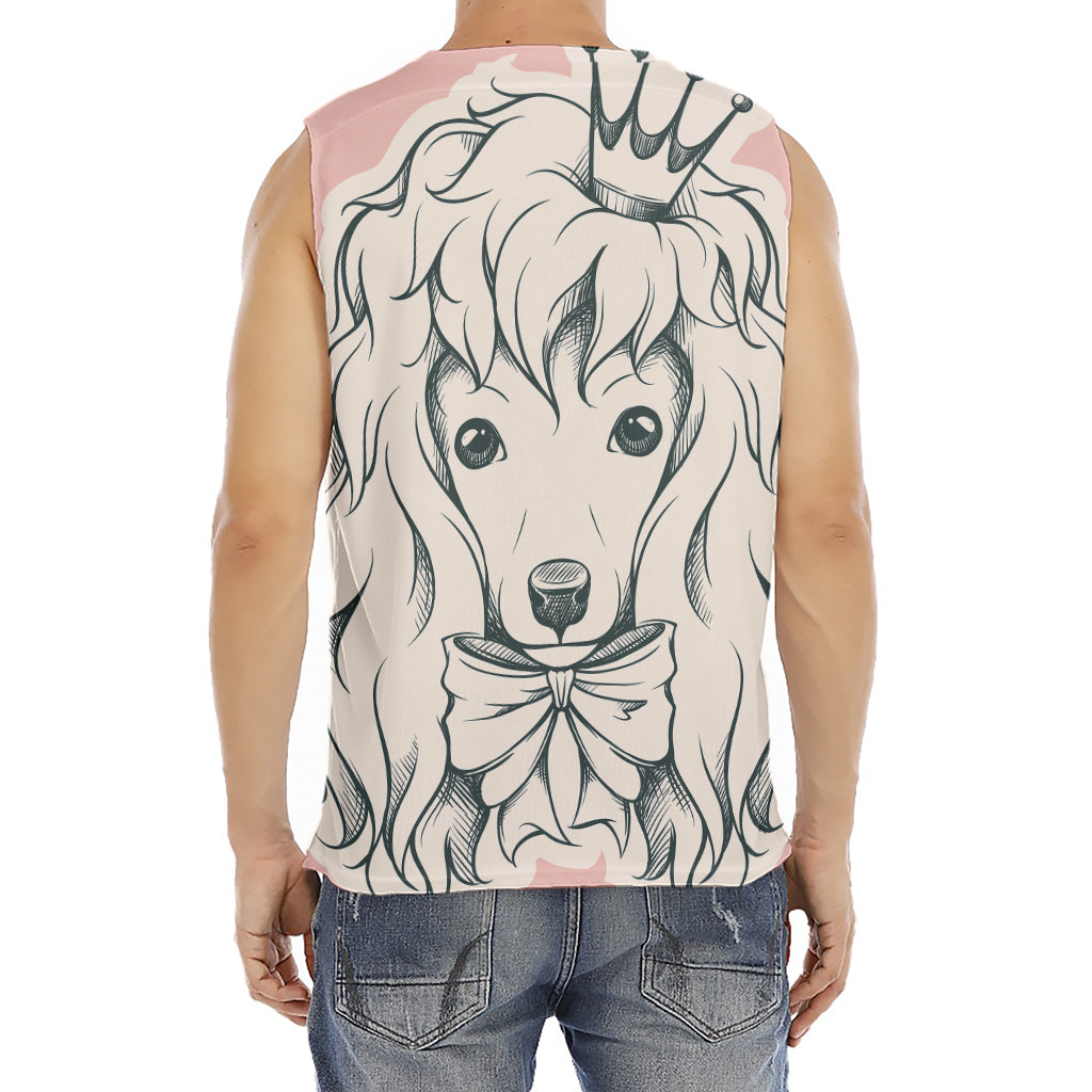 Princess Poodle Print Men's Fitness Tank Top