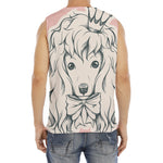 Princess Poodle Print Men's Fitness Tank Top
