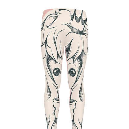 Princess Poodle Print Men's leggings