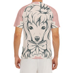 Princess Poodle Print Men's Short Sleeve Rash Guard