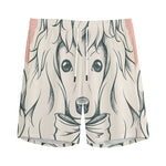 Princess Poodle Print Men's Sports Shorts