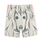 Princess Poodle Print Men's Sports Shorts