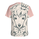 Princess Poodle Print Men's Sports T-Shirt
