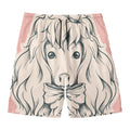Princess Poodle Print Men's Swim Trunks