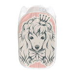 Princess Poodle Print Mesh Laundry Hamper