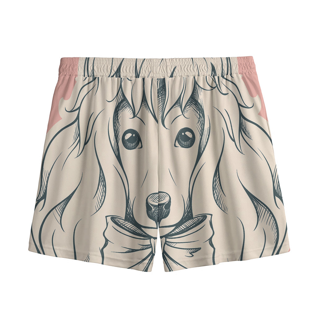 Princess Poodle Print Mesh Shorts