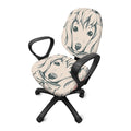 Princess Poodle Print Office Chair Cover