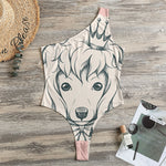Princess Poodle Print One Shoulder Bodysuit