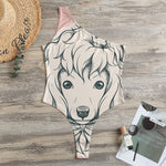Princess Poodle Print One Shoulder Bodysuit