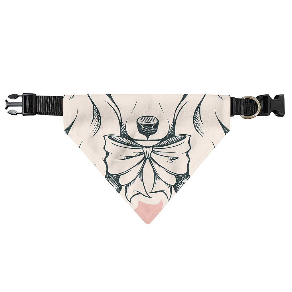 Princess Poodle Print Over The Collar Dog Bandana