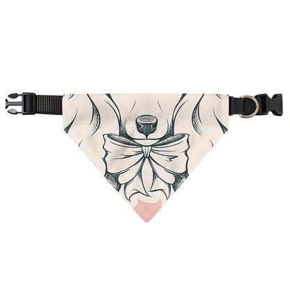 Princess Poodle Print Over The Collar Dog Bandana