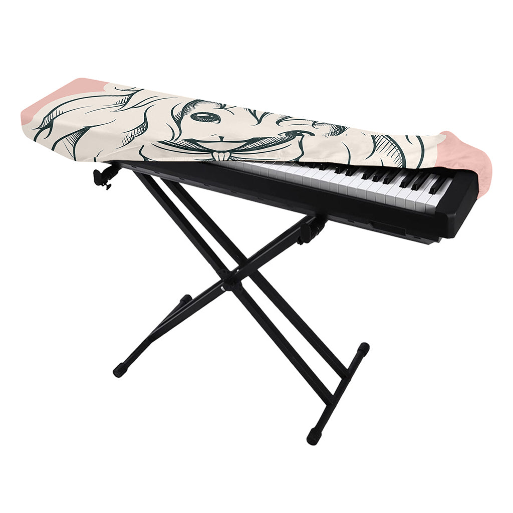 Princess Poodle Print Piano Keyboard Cover