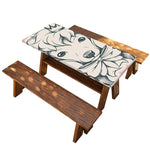 Princess Poodle Print Picnic Table Cover