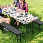 Princess Poodle Print Picnic Table Cover