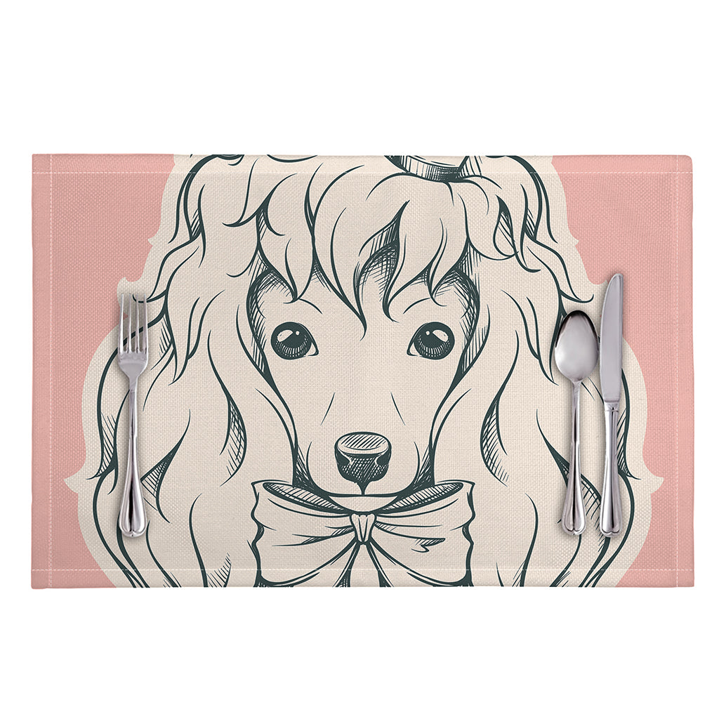 Princess Poodle Print Placemat