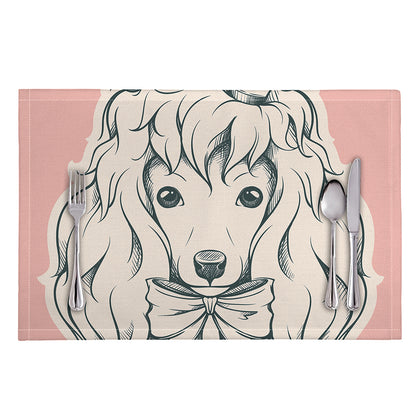 Princess Poodle Print Placemat