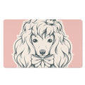 Princess Poodle Print Polyester Doormat