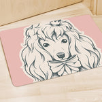 Princess Poodle Print Polyester Doormat