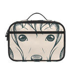 Princess Poodle Print Portable Lunch Bag