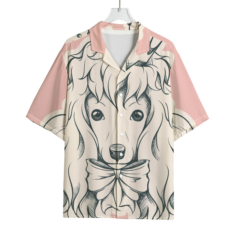 Princess Poodle Print Rayon Hawaiian Shirt