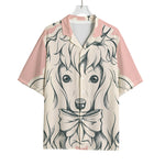 Princess Poodle Print Rayon Hawaiian Shirt