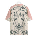 Princess Poodle Print Rayon Hawaiian Shirt