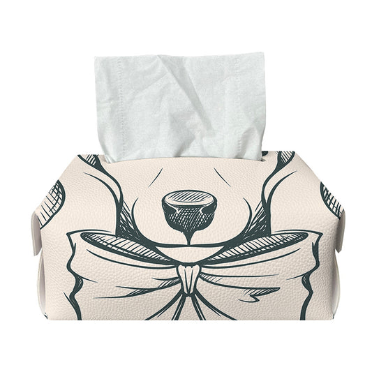 Princess Poodle Print Rectangle Tissue Box Cover