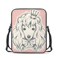 Princess Poodle Print Rectangular Crossbody Bag