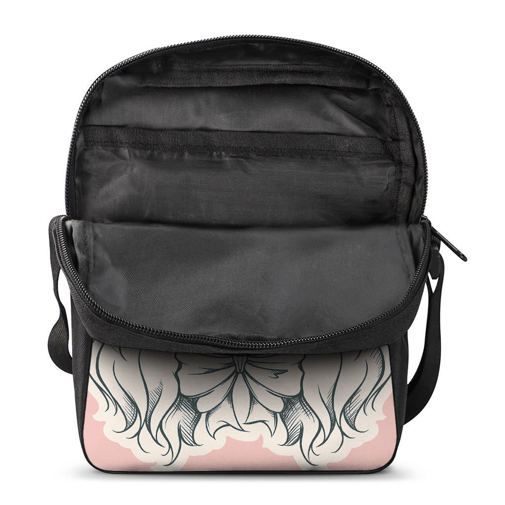 Princess Poodle Print Rectangular Crossbody Bag