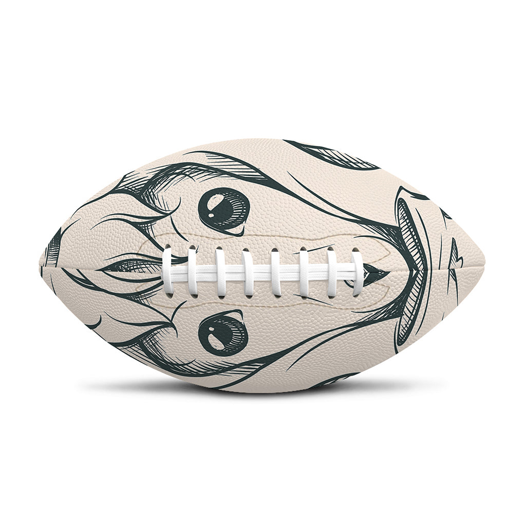 Princess Poodle Print Rugby Ball
