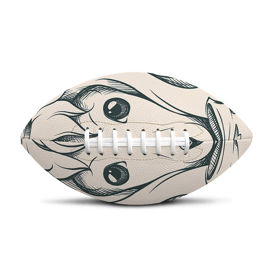 Princess Poodle Print Rugby Ball