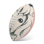 Princess Poodle Print Rugby Ball