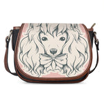 Princess Poodle Print Saddle Bag