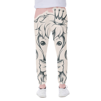 Princess Poodle Print Scuba Joggers