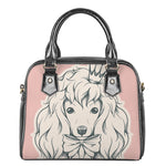 Princess Poodle Print Shoulder Handbag