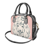 Princess Poodle Print Shoulder Handbag