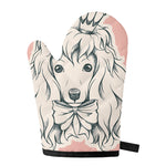 Princess Poodle Print Single Oven Mitt