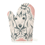 Princess Poodle Print Single Oven Mitt