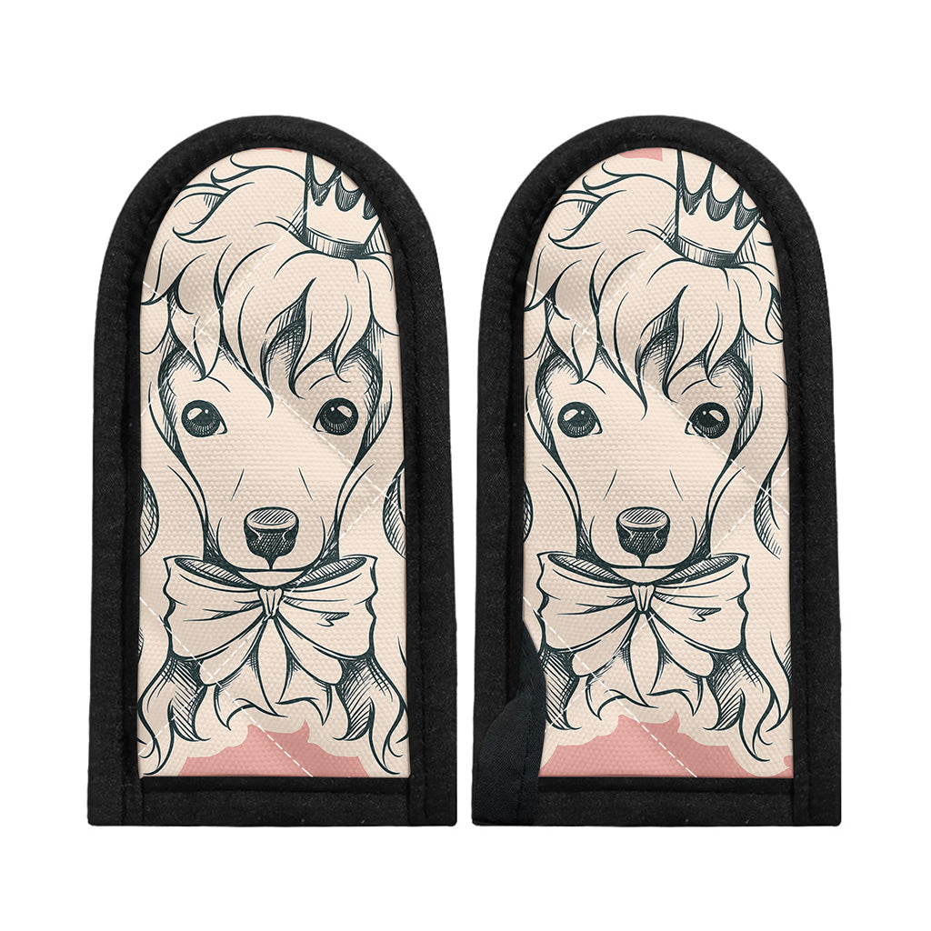 Princess Poodle Print Skillet Handle Cover
