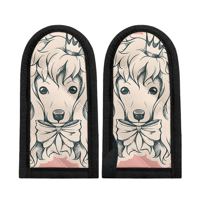 Princess Poodle Print Skillet Handle Cover