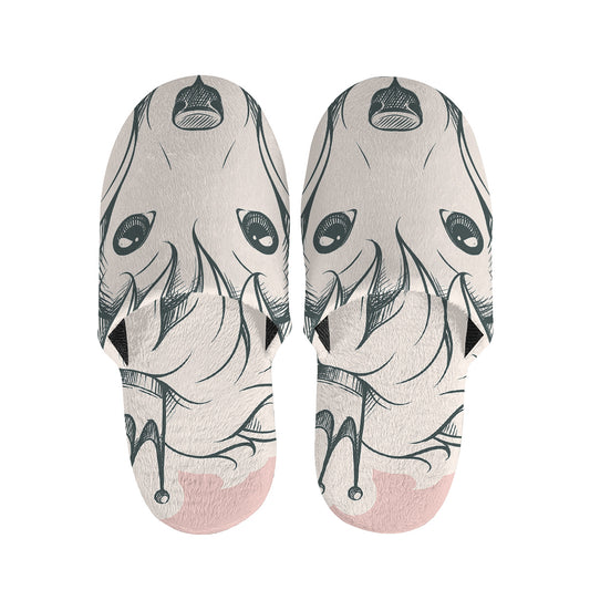 Princess Poodle Print Slippers