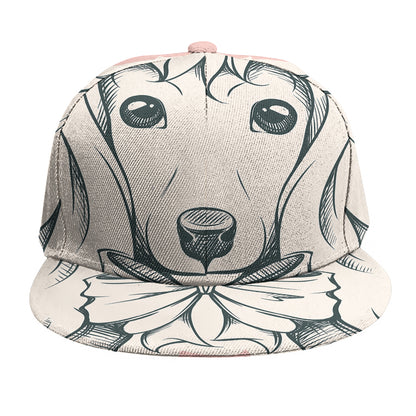 Princess Poodle Print Snapback Cap