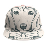 Princess Poodle Print Snapback Cap